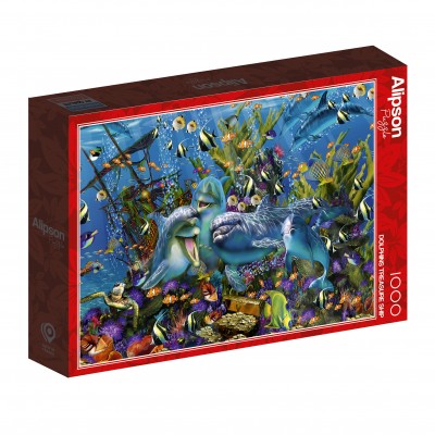 Puzzle Alipson-Puzzle-50032 Dolphins Treasure Ship