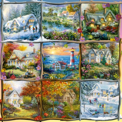 Puzzle Alipson-Puzzle-50044 Saisons en Neuf Ecussons