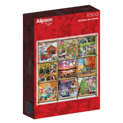 Puzzle Alipson-Puzzle-50055 Saison en Neuf Carrés