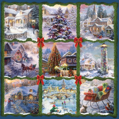Puzzle Alipson-Puzzle-50056 Patchwork de Noël