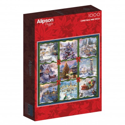 Puzzle Alipson-Puzzle-50056 Patchwork de Noël