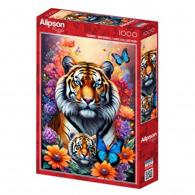 Puzzle Alipson-Puzzle-50117 Tigres - Collection Amour Maternel