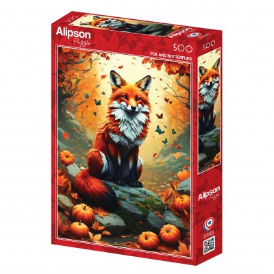 Puzzle Alipson-Puzzle-50127 Fox and Butterflies