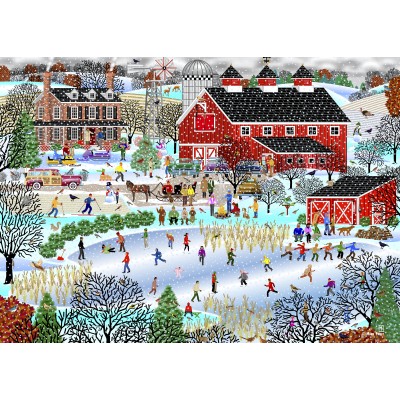 Puzzle Alipson-Puzzle-50135 Duck Pond in Winter