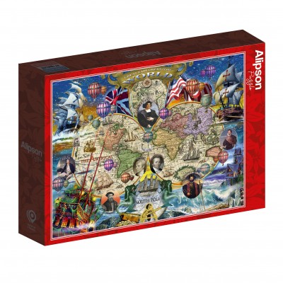 Puzzle Alipson-Puzzle-F-50040 Les Grands Explorateurs du Monde