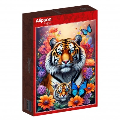 Puzzle Alipson-Puzzle-F-50117 Tigres - Collection Amour Maternel