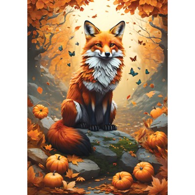 Puzzle Alipson-Puzzle-F-50127 Fox and Butterflies