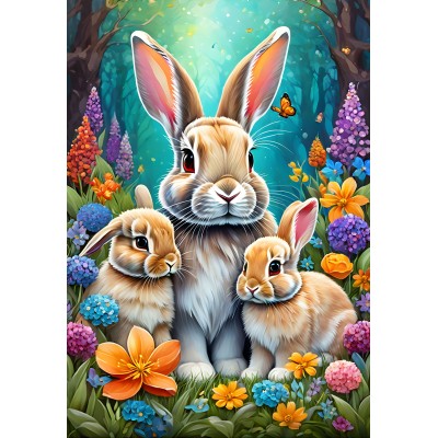 Puzzle Alipson-Puzzle-F-50162 Spring Bunnies