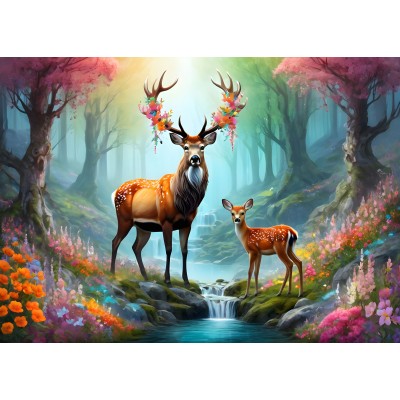 Puzzle Alipson-Puzzle-F-50175 Cerf Majestueux