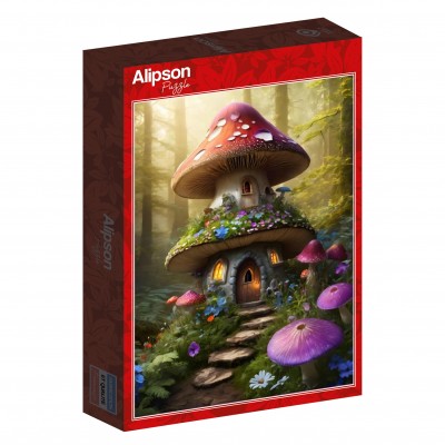 Puzzle Alipson-Puzzle-F-50176 Maison Champignon des Sous-Bois