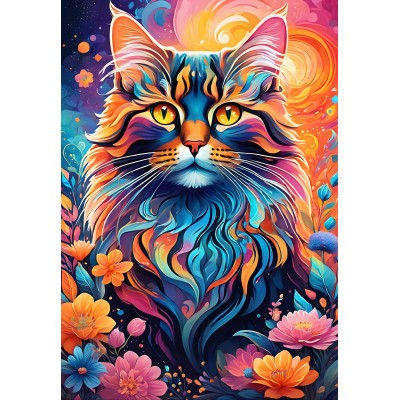 Puzzle Alipson-Puzzle-F-50228 Chat Multicolore