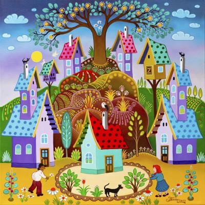 Puzzle Alipson-Puzzle-F-50243 Jardin Magique Partagé