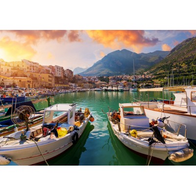 Puzzle Alipson-Puzzle-F-50248 Port et Bateaux de Pêche - Sicile