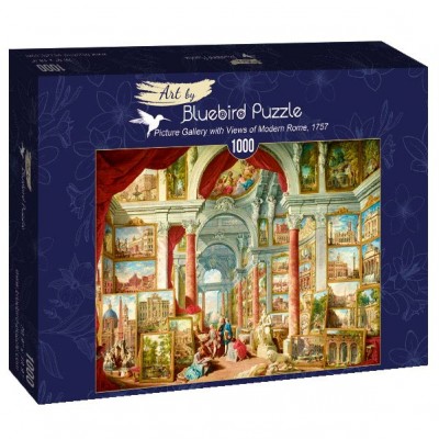 Puzzle Art-by-Bluebird-60075 Panini - Picture Gallery with Views of Modern Rome, 1757
