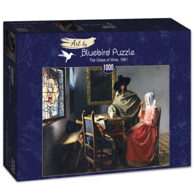Puzzle Art-by-Bluebird-60133 Johannes Vermeer - The Glass of Wine, 1661