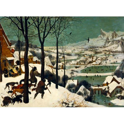 Puzzle Art-by-Bluebird-60161 Pieter Brueghel Le Vieux - Chasseurs dans la Neige