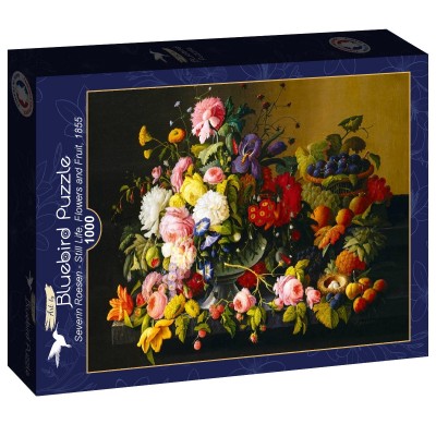 Puzzle Art-by-Bluebird-F-60289 Severin Roesen - Still Life, Flowers and Fruit, 1855