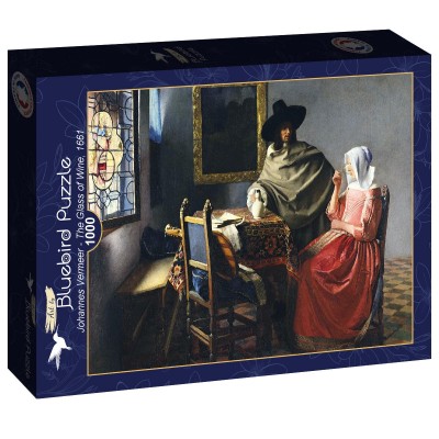 Puzzle Art-by-Bluebird-F-60322 Johannes Vermeer - The Glass of Wine, 1661