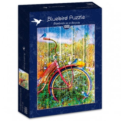 Puzzle Bluebird-Puzzle-70300-P Bluebirds on a Bicycle