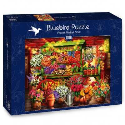 Puzzle Bluebird-Puzzle-70333-P Flower Market Stall