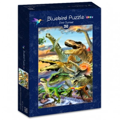 Puzzle Bluebird-Puzzle-70374 Dino Sunset