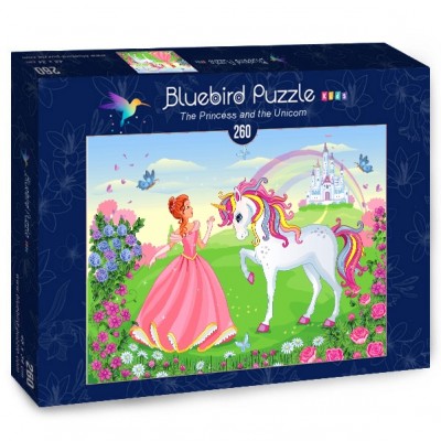 Puzzle Bluebird-Puzzle-70376 The Princess and the Unicorn