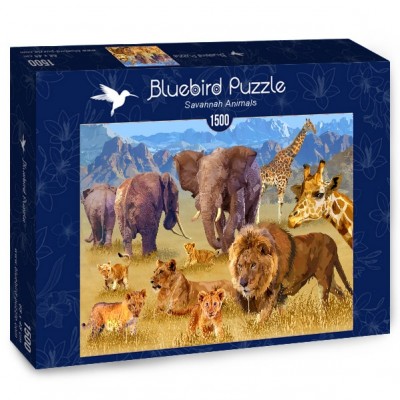 Puzzle Bluebird-Puzzle-70419 Savannah Animals