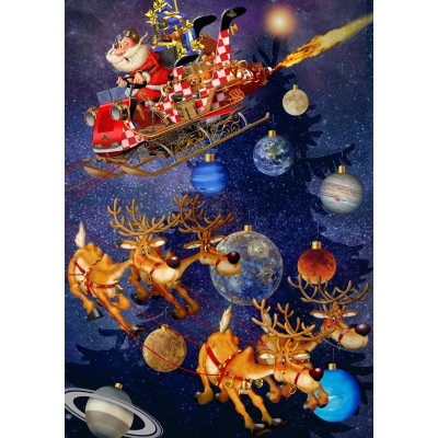 Puzzle Bluebird-Puzzle-70445 Santa Claus is arriving!