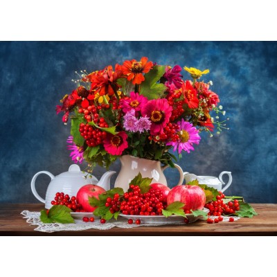 Puzzle Bluebird-Puzzle-70452 Autumn Bouquet