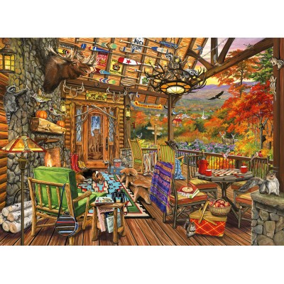 Puzzle Bluebird-Puzzle-70562-P Adirondack Porch