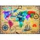 Colorful World Map