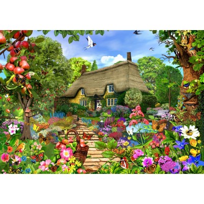 Puzzle Bluebird-Puzzle-F-90010 English Cottage Garden