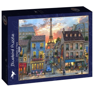 Puzzle Bluebird-Puzzle-F-90013 Streets of Paris