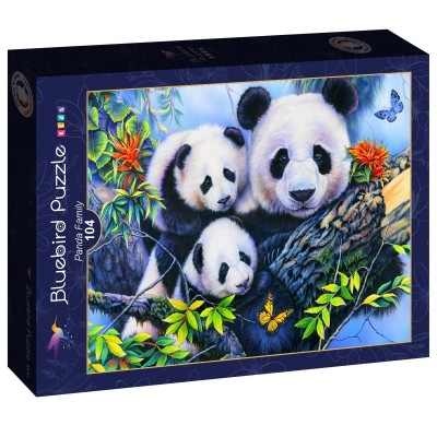 Puzzle Bluebird-Puzzle-F-90062 Panda Family