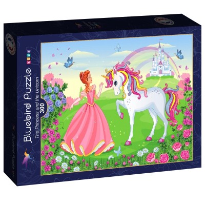 Puzzle Bluebird-Puzzle-F-90090 The Princess and the Unicorn