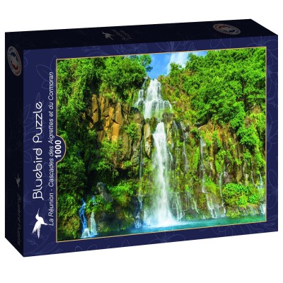 Puzzle Bluebird-Puzzle-F-90302 La Réunion - Cascades des Aigrettes et du Cormoran