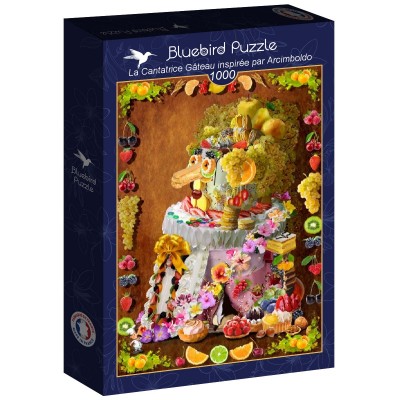 Puzzle Bluebird-Puzzle-F-90384 La Cantatrice Gâteau inspirée par Arcimboldo