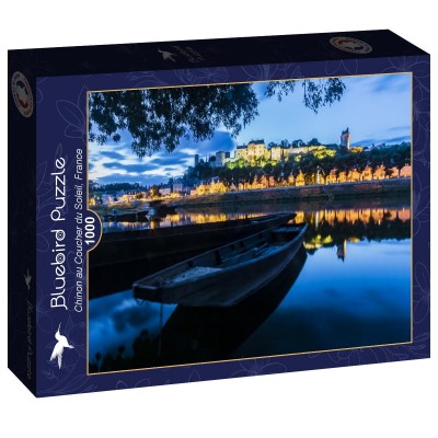 Puzzle Bluebird-Puzzle-F-90439 Chinon au Coucher du Soleil, France