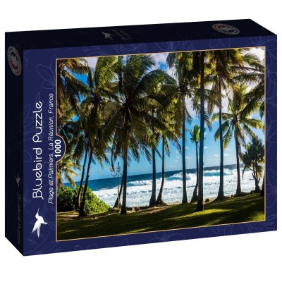 Puzzle Bluebird-Puzzle-F-90477 Plage et Palmiers, La Réunion, France