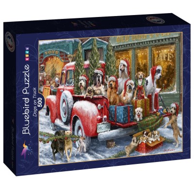 Puzzle Bluebird-Puzzle-F-90522 Dogs on Truck