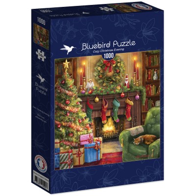 Puzzle Bluebird-Puzzle-F-90540 Cozy Christmas Evening