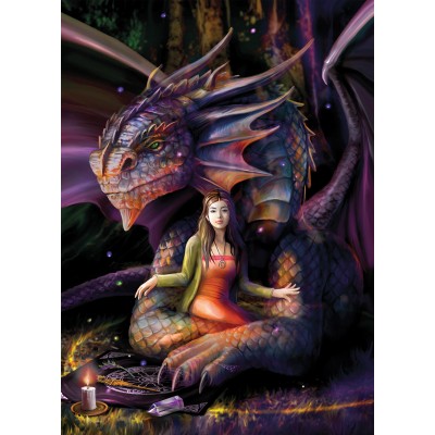 Puzzle Bluebird-Puzzle-F-90560 Anne Stokes - Spirit Dragon