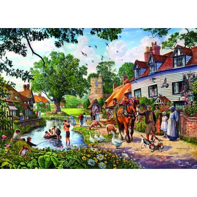 Puzzle Bluebird-Puzzle-F-90568 A Village in Summer