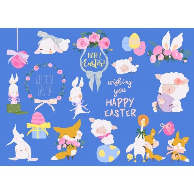 Puzzle Bluebird-Puzzle-F-90634 Welcome Easter