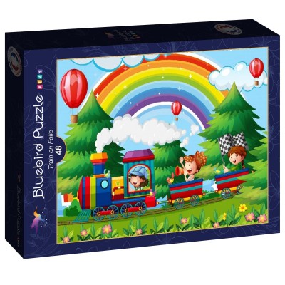 Puzzle Bluebird-Puzzle-F-90640 Train en Folie