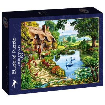 Puzzle Bluebird-Puzzle-F-90660 Cottage by the Lake