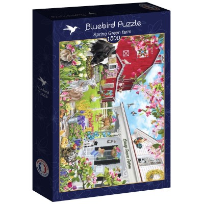 Puzzle Bluebird-Puzzle-F-90750 Spring Green farm