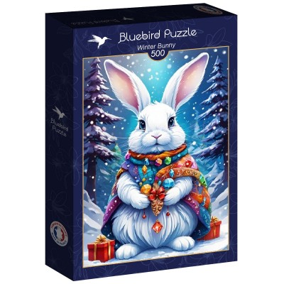 Puzzle Bluebird-Puzzle-F-90805 Winter Bunny