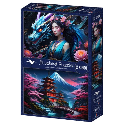 Bluebird-Puzzle-F-90950 2 Puzzles - Japan Spirit - Asia Collection