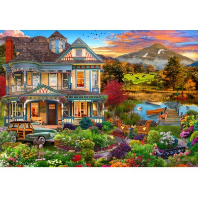 Puzzle Bluebird-Puzzle-F-90969 Jardin de Maison de Campagne